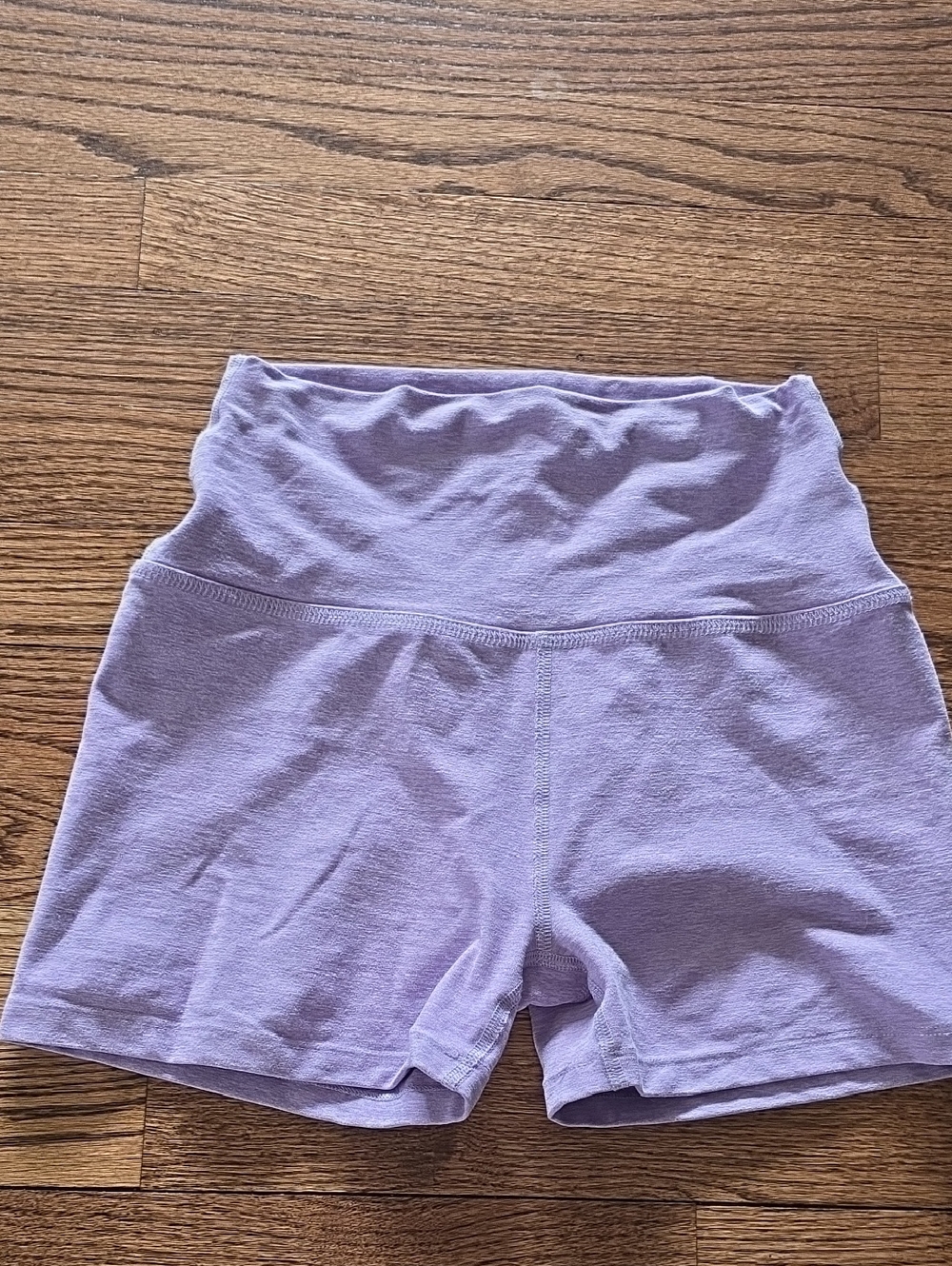 Beyond Yoga High-Waist Lavender Light Purple Shorts